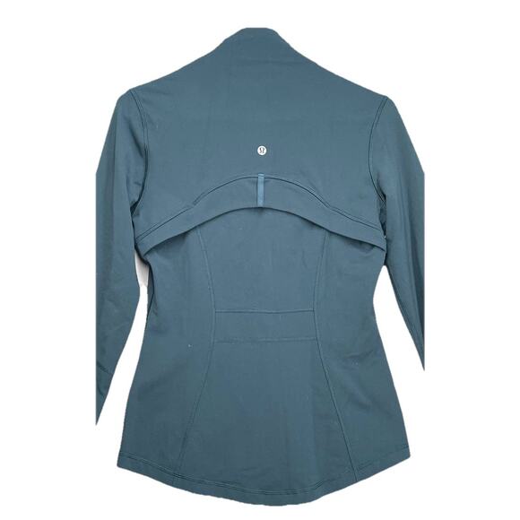 Women Lululemon Define Jacket Mesh Vent Luon Blue Borealis Sz 8 Athleisure - Picture 2 of 10